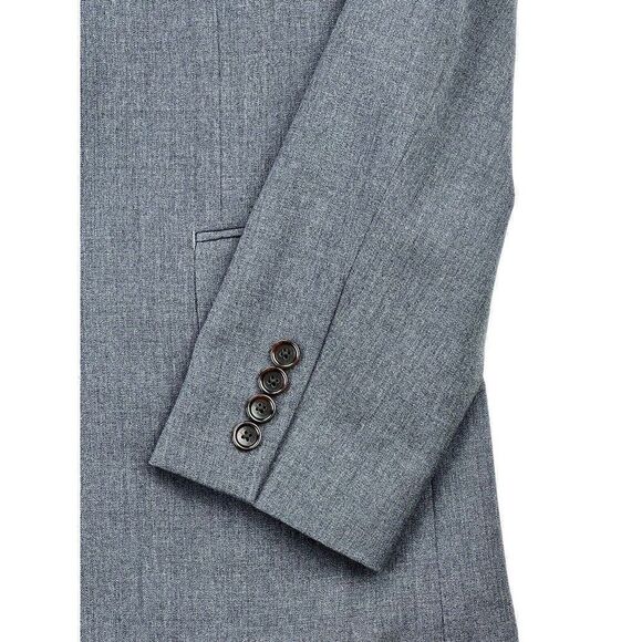 J. CREW Ludlow Traveler Men's Tollegno 1900 Wool Blazer Gray Size 40L Jacket - Picture 3 of 14